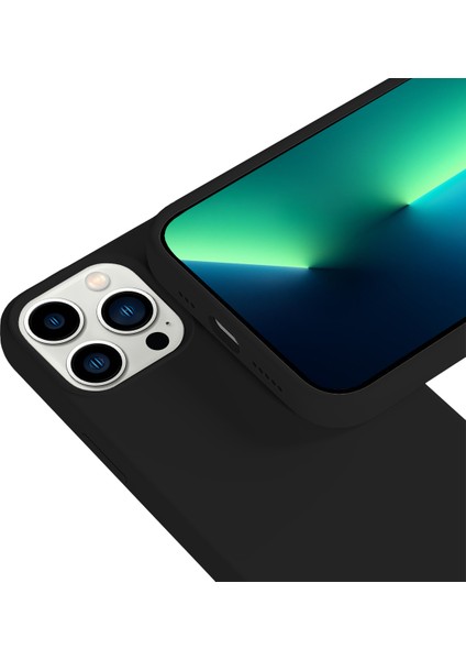 Buff iPhone 13 Pro Max Rubber S Kılıf Black