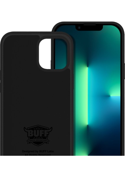 Buff iPhone 13 Pro Max Rubber S Kılıf Black