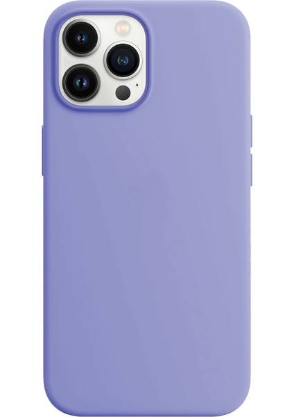 Buff Apple iPhone 13 Pro Max Rubber S Kılıf Lily Lila