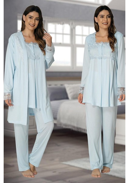 Effortt Lohusa Pijama Sabahlık Takım 2401