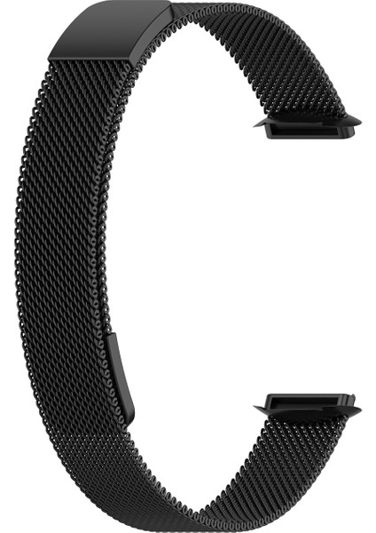 puluz Fitbit Luxe Special Edition Metal Kordonlu Saat Kayışı Siyah (Yurt Dışından)
