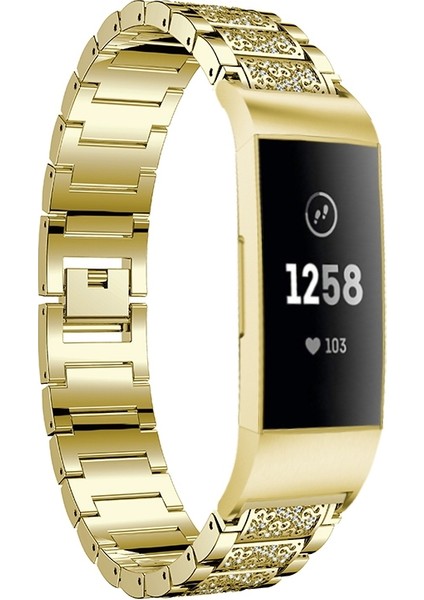 puluz Fitbit Charge 3 Için Saat Kayışı Altın (Yurt Dışından)