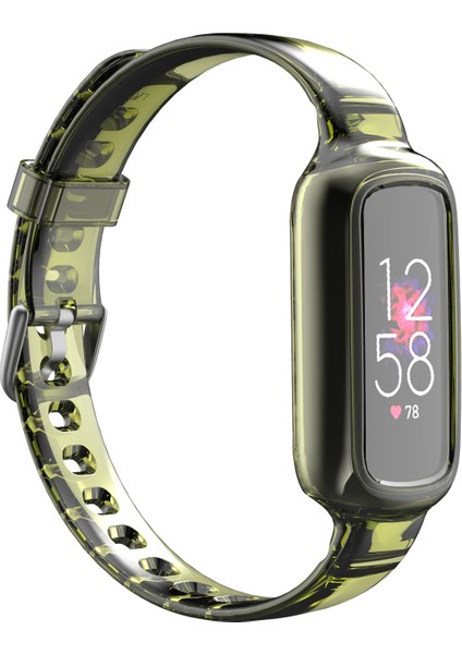 Puluz Fitbit Luxe Silikon Kordonlu Saat Kayışı Sarı (Yurt Dışından)