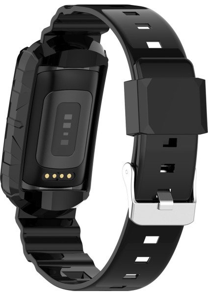 puluz Fitbit Flex 2 Için Metal Vidasız Manyetik Saat Kayışı Siyah (Yurt Dışından)