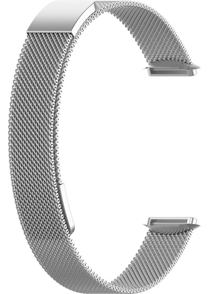 puluz Fitbit Luxe Special Edition Metal Kordonlu Saat Kayışı Gümüş (Yurt Dışından)