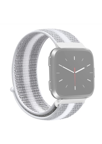 puluz Fitbit Versa 1 / 2 Için Saat Kayışı Beyaz Gri (Yurt Dışından)