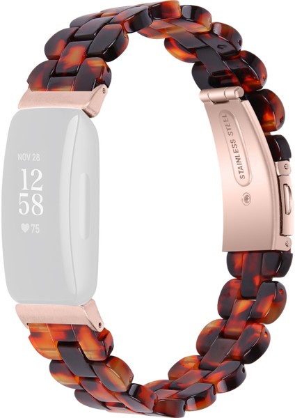 puluz Fitbit Inspire 2 / Inspire Için Oval Reçine Kordonlu Saat Kayışı Çok Renkli (Yurt Dışından)