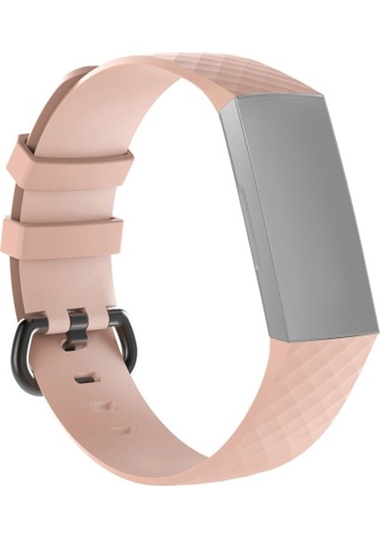 puluz Fitbit Charge 4 Silikon Saat Kayışı Pembe (Yurt Dışından)