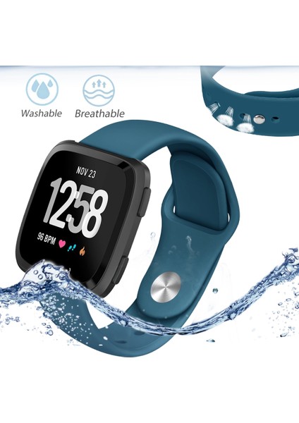 Puluz Fitbit Versa 2 / Puluz Fitbit Versa / Puluz Fitbit Versa Lite Silikon Saat Kayışı Mor (Yurt Dışından) fırsatları