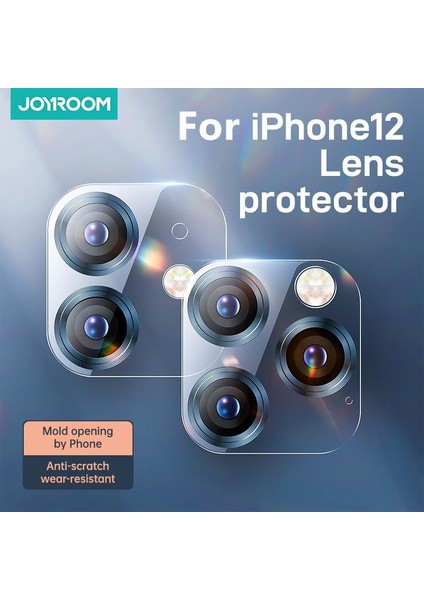 JR-PF689 iPhone 12 Pro Max Renkli Kamera Lens Koruyucu modelleri