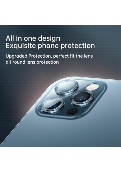 JR-PF689 iPhone 12 Pro Max Renkli Kamera Lens Koruyucu fırsatları