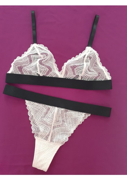 Toz Pembe Bralet-strıng Takım Ds20095brt