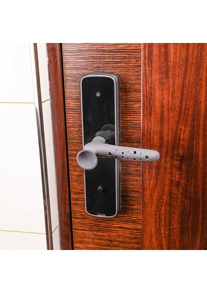 Ev Bebek Odası Kapı Kolu Durdurma Guard Koruyucu Doorknob Kapak Dekor Gri (Yurt Dışından) indirimleri