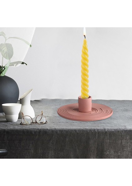 Nordic Candlestick Konik Mumluk Masa Yıldönümü Süsler Için Standı Tuğla Kırmızı (Yurt Dışından) fırsatları