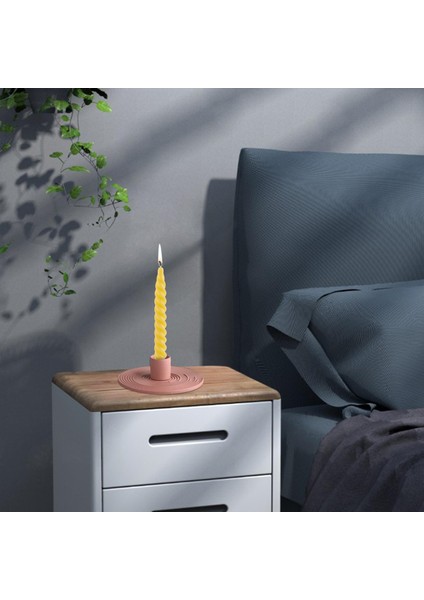 Nordic Candlestick Konik Mumluk Masa Yıldönümü Süsler Için Standı Tuğla Kırmızı (Yurt Dışından) indirimleri