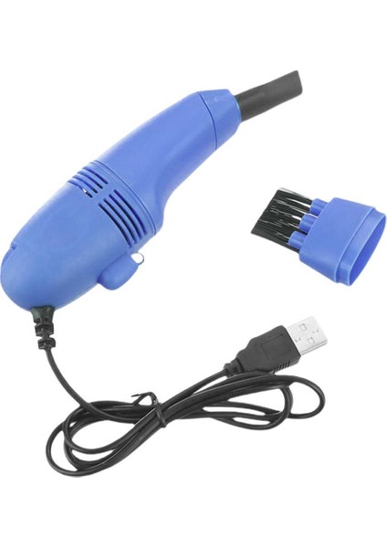 El Masaüstü Elektrikli Süpürge Hava Vakum Süpürge Saçlar Arabalar Için Mavi (Yurt Dışından)