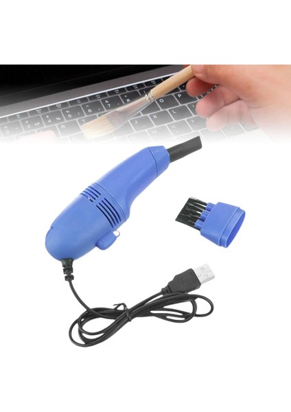 El Masaüstü Elektrikli Süpürge Hava Vakum Süpürge Saçlar Arabalar Için Mavi (Yurt Dışından) indirimleri