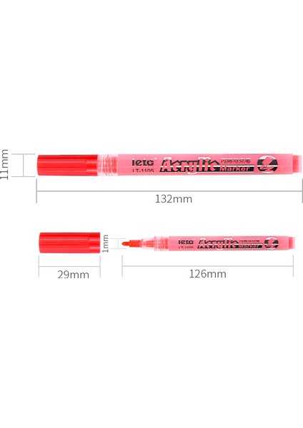 Acrylic Marker Pen 24 Pcs Acrylic Coloring Marker Set Of 24 Colors (Yurt Dışından) fiyatları