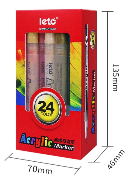 Acrylic Marker Pen 24 Pcs Acrylic Coloring Marker Set Of 24 Colors (Yurt Dışından) modelleri