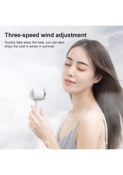 F23 Handheld Rurbo Mini Electric Fan (Beyaz)