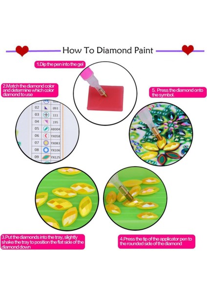 5d Elmas Boyama Tavuskuşu Diamond Painting Kit Mozaik Tuval Kendin Yap Hobi Seti Kanvas Tablo Ev&duvar Dekorasyonu (Yurt Dışından)