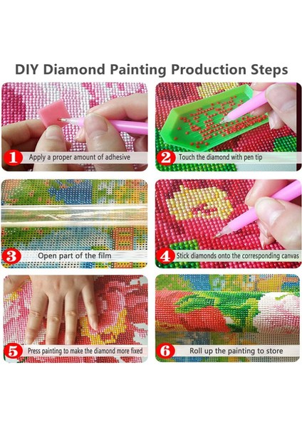 5d Elmas Boyama Tavuskuşu Diamond Painting Kit Mozaik Tuval Kendin Yap Hobi Seti Kanvas Tablo Ev&duvar Dekorasyonu (Yurt Dışından)