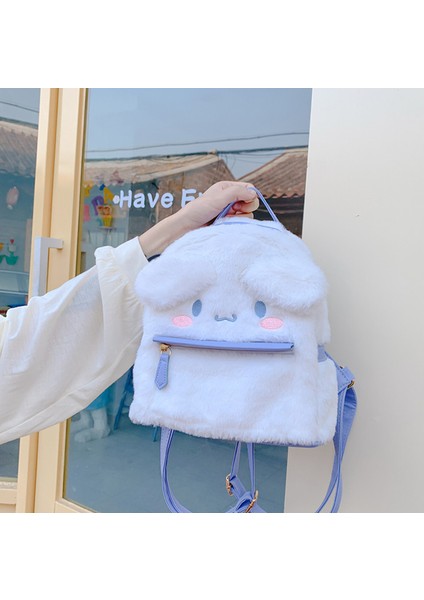 Kız Çocuklar İçin Peluş Sırt Çantası - Beyaz (Yurt Dışından) modelleri
