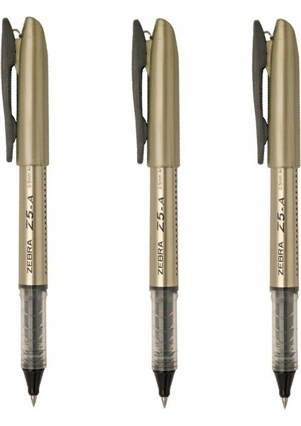 Z5-A 0.5 mm Yuvarlak Uçlu Pilot Kalem Siyah 3 Adet