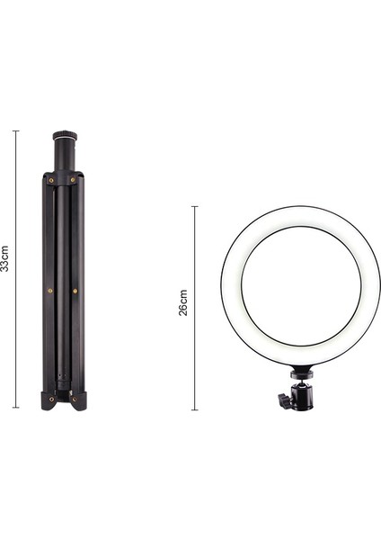 T9 Halka Fotoğraf Dolum Işık Tripod ve Telefon Braketi ile (Yurt Dışından) indirimleri