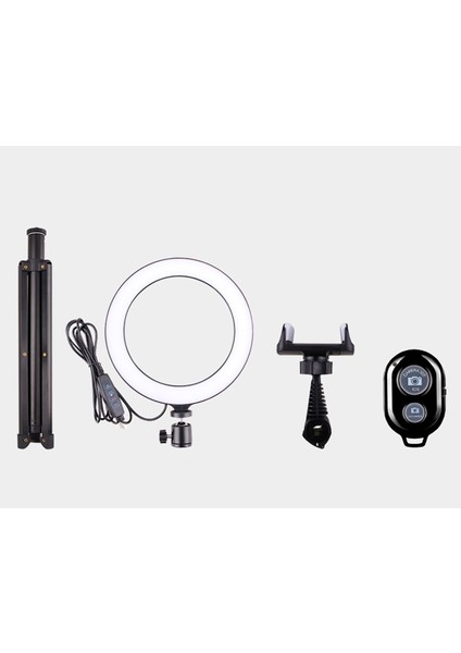 T9 Halka Fotoğraf Doldurma Işık Seti [halka Işık + Tripod Standı + Telefon Braketi + Bluetooth Uzaktan Kumanda] (Yurt Dışından) modelleri