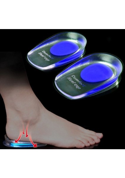 Topuk Silikonu Şeffaf Mavi Erkek modelleri