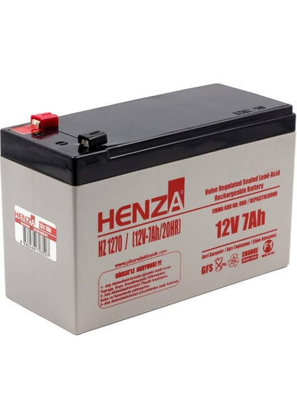 12V 7.0AH 10 Adet Bakımsız Kuru Akü