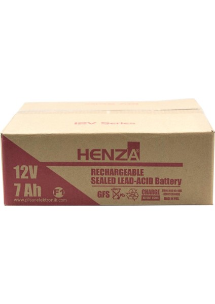 12V 7.0AH 10 Adet Bakımsız Kuru Akü