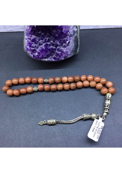 Doğal Taş Yıldız Taşı Kahve 8mm