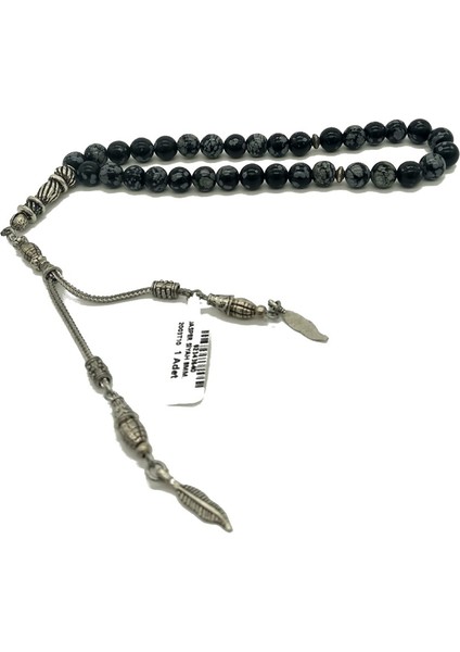 Doğal Taş Jasper Siyah 8mm.