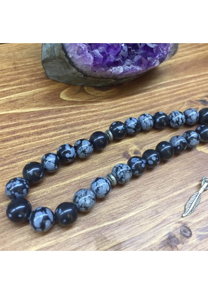 Doğal Taş Jasper Siyah 8mm.