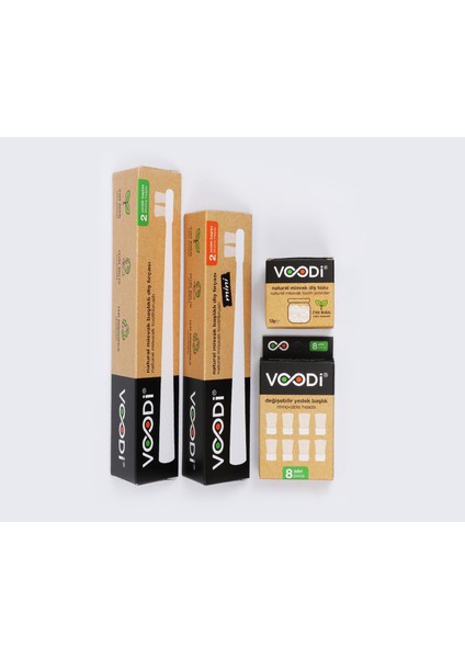 Voodi® Misvak Başlıklı Diş Fırçası Aile Seti 1