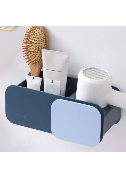 Banyo Bitirme Fırçası Saç Kurutma Makinesi Raf Duvar Monteli Raf Makyaj Depolama Nailess Saç Kurutma Makinesi Diş Fırçası Tutucu Kurutucu Tutucu | Banyo Rafları (Yurt Dışından)