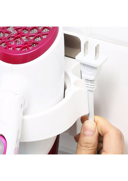 Saç Kurutma Makinesi Raf Banyo Tuvalet Duvar Asılı Depolama Raf Çok Fonksiyonlu Düz Kurulu Klip Curling Çubuk Raf Yumruk (Yurt Dışından) modelleri
