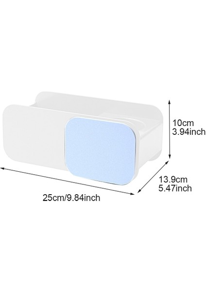 Etiket ile Abs ile Abs Kolay Kurulum Saç Kurutma Makinesi Tutucu Evrensel Hiçbir Sondaj Ağır Hizmet Tipi 2 Bölme Duvara Monte Salon | Banyo Rafları (Yurt Dışından)