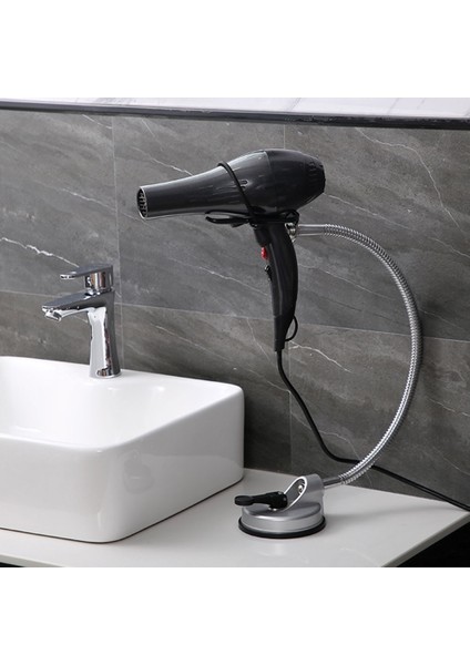 Dönen Eller Serbest Saç Kurutma Makinesi Tutucu Vantuz Braketi Standı Depolama Rafı | Banyo Rafları (Yurt Dışından) fiyatları