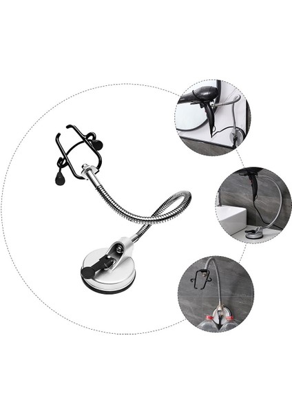 Dönen Eller Serbest Saç Kurutma Makinesi Tutucu Vantuz Braketi Standı Depolama Rafı | Banyo Rafları (Yurt Dışından) modelleri