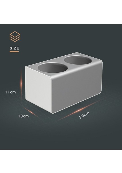 Banyo Bitirme Fırçası Saç Kurutma Makinesi Raf Duvar Monteli Raf Makyaj Depolama Nailess Saç Kurutma Makinesi Diş Fırçası Tutucu | Banyo Rafları (Yurt Dışından)