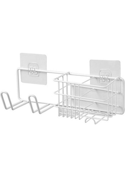 Ev Punch-Free Razor Saç Kurutma Makinesi Raf Banyo Duvar Asılı Raf Paslanmaz Çelik Depolama Raf YL093 (Yurt Dışından)