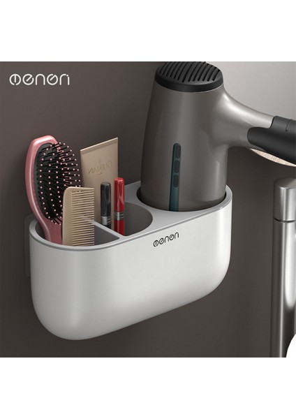 Banyo Bitirme Fırçası Saç Kurutma Makinesi Raf Duvar Monteli Raf Makyaj Depolama Nailess Saç Kurutma Makinesi Diş Fırçası Tutucu | Banyo Rafları (Yurt Dışından)