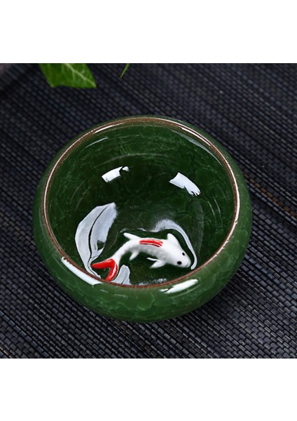 Seladon Balık Çay Seti Seramik Su Isıtıcısı Seramik Çay Bardağı Balık Çin Kung Fu Çay Çinli Insanlar Seramik Kung Fu Çay Seti DSD666 | Teaware Takımları (Yurt Dışından)