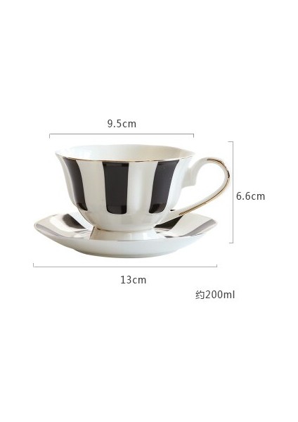 860 ml Çay Seti Çaydanlıklar Kemik Porselen Dalga Noktası Şerit El Boyalı Altın Pot Yaratıcı Cezve Basit Su Isıtıcısı | Teaware Setleri (Yurt Dışından)
