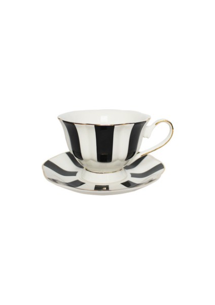 860 ml Çay Seti Çaydanlıklar Kemik Porselen Dalga Noktası Şerit El Boyalı Altın Pot Yaratıcı Cezve Basit Su Isıtıcısı | Teaware Setleri (Yurt Dışından)