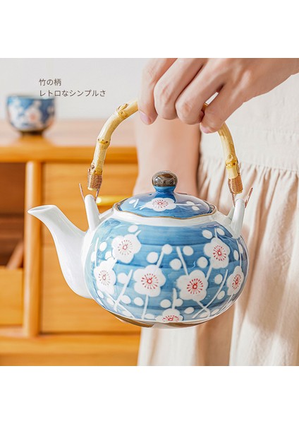 Japon Çay Seti El Boyalı Seramik Çay Bardağı Kung Fu Çay Seti Vintage Porselen Çaydanlık Jueo De Te Drinkware EF60CJ | Teaware Setleri (Yurt Dışından)