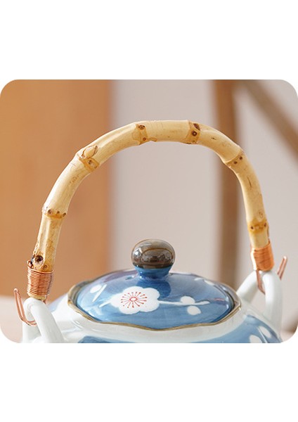 Japon Çay Seti El Boyalı Seramik Çay Bardağı Kung Fu Çay Seti Vintage Porselen Çaydanlık Jueo De Te Drinkware EF60CJ | Teaware Setleri (Yurt Dışından) fiyatları
